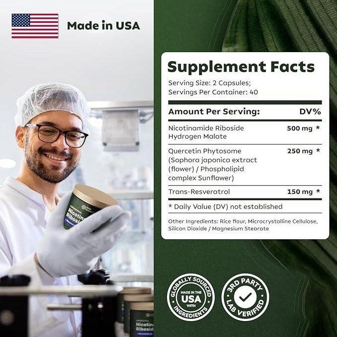 Avanteur™ NAD+ Anti-Aging Capsules – 900mg Cellular Support Formula